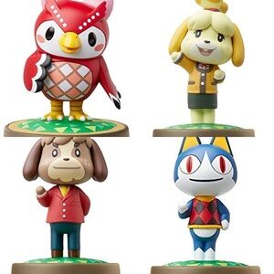 Amiibo Figurines set of 4 (Celeste, Isabelle, Digby, Rover)
